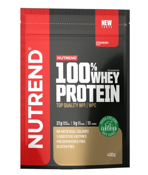 100% Whey Protein - Strawberry - 400g