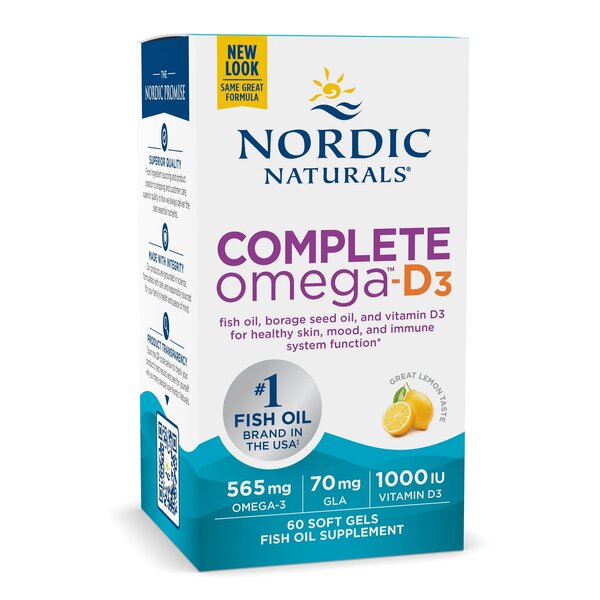Complete Omega-D3 - 565mg Lemon - 120 softgels