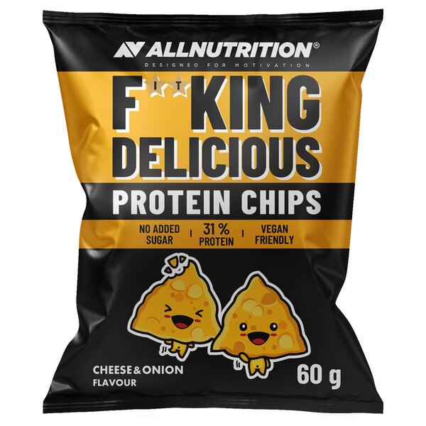 Fitking Delicious Protein Chips - Cheese and Onion - 60g