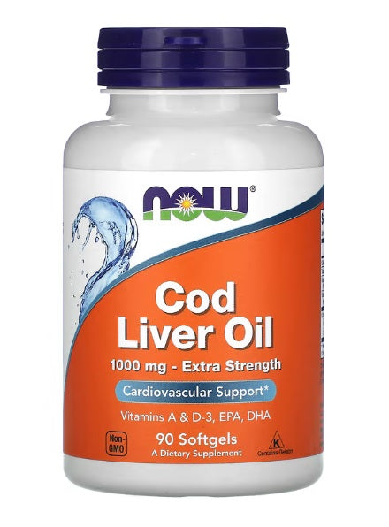 Cod Liver Oil - 1000mg Extra Strength - 90 softgels