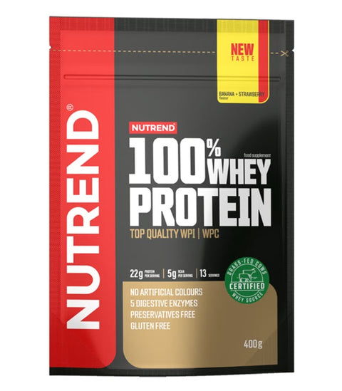 100% Whey Protein - Banana + Strawberry - 400g