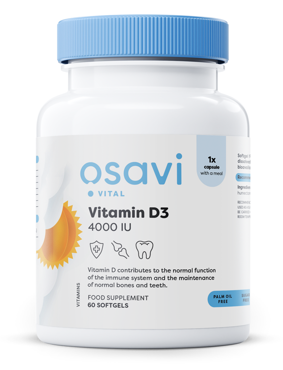 Vitamin D3 - 4000IU - 60 softgels