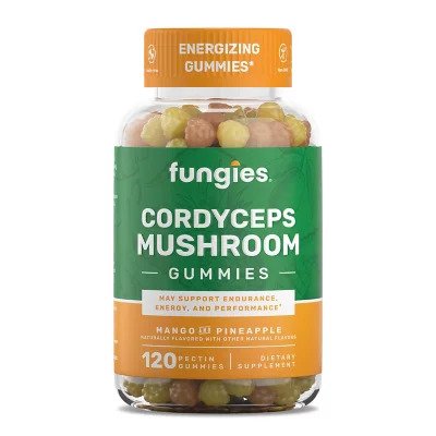 Cordyceps Mushroom Gummies - Mango & Pineapple - 120 gummies
