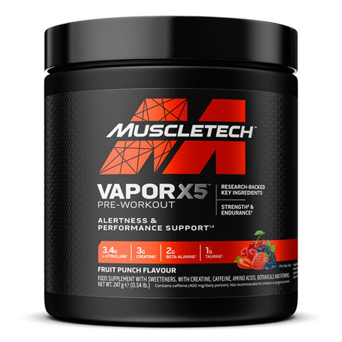 Vapor X5 Pre-Workout - Fruit Punch - 247g