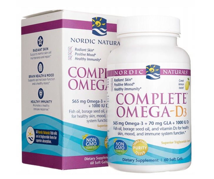 Complete Omega-D3 - 565mg Lemon - 60 softgels