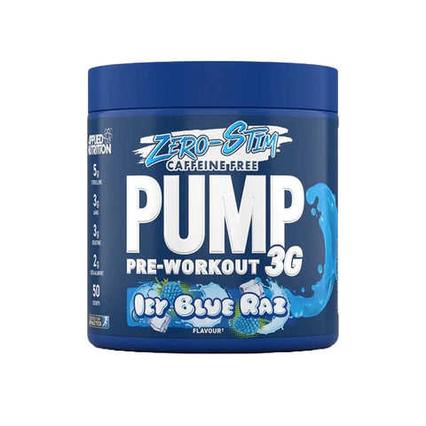 Pump 3G Pre-Workout (Zero Stimulant) - Icy Blue Raz - 375g