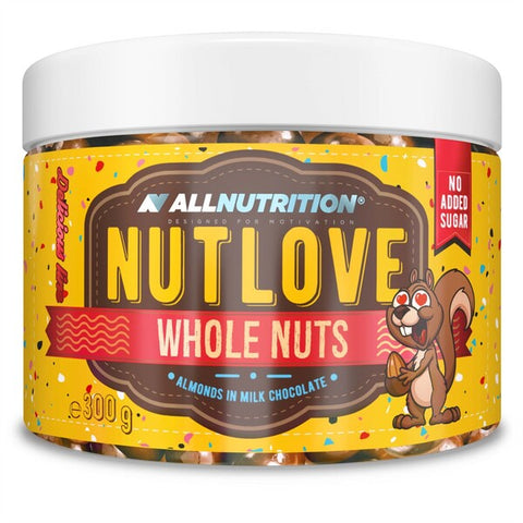Nutlove Whole Nuts - Almonds in Milk Chocolate - 300g