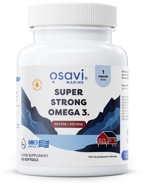 Super Strong Omega 3 - 500 EPA / 250 DHA - 60 softgels