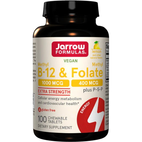 Methyl B-12 & Methyl Folate - Lemon - 100 chewable tabs