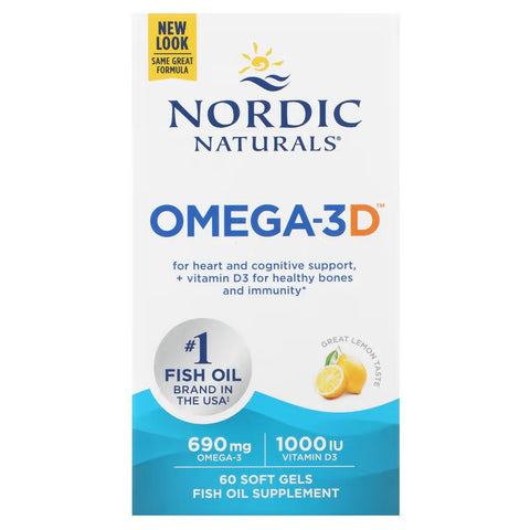 Omega-3D - 690mg Lemon - 60 softgels