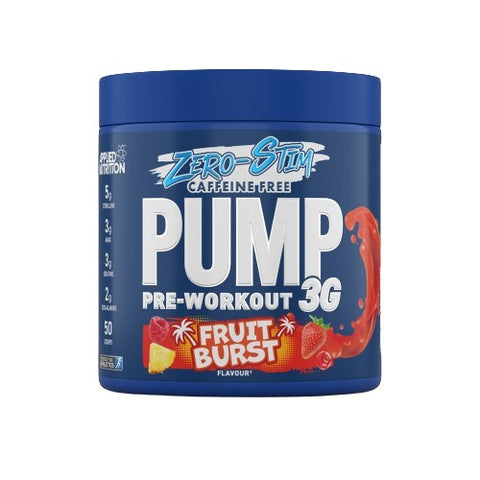 Pump 3G Pre-Workout (Zero Stimulant) - Fruit Burst - 375g