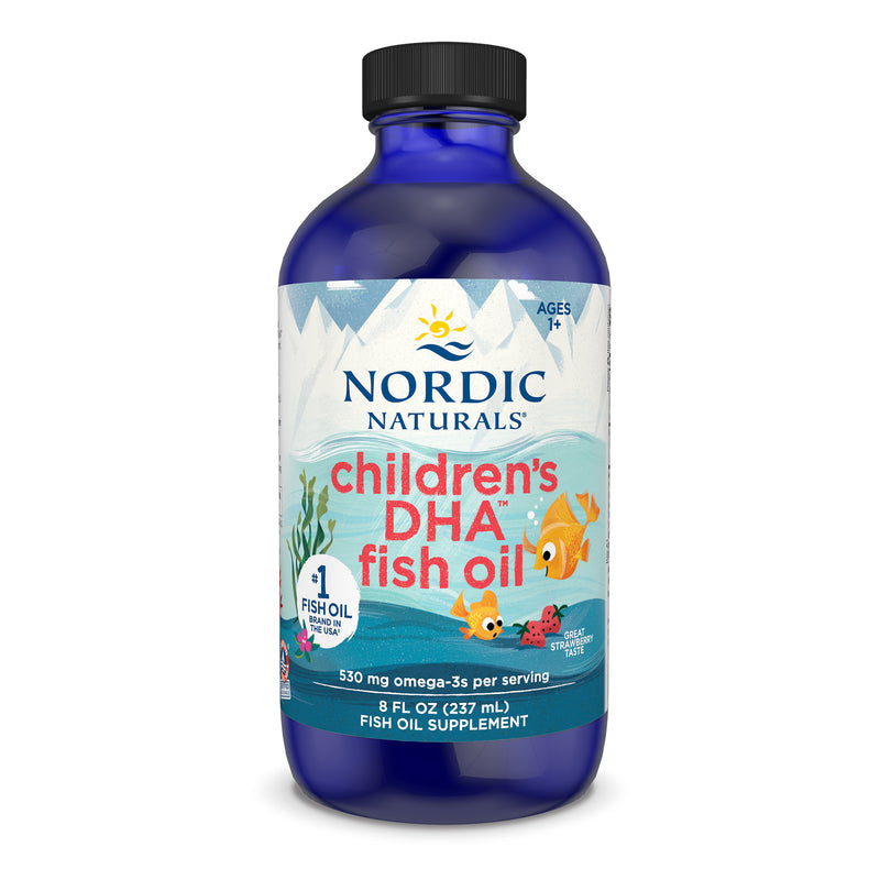 Childrens DHA, 530mg Omega-3 Strawberry - 237 ml.