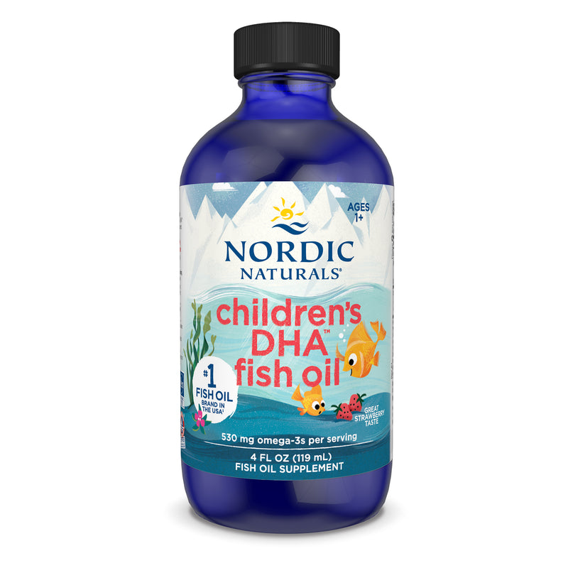 Childrens DHA, 530mg Omega-3 Strawberry - 119 ml.