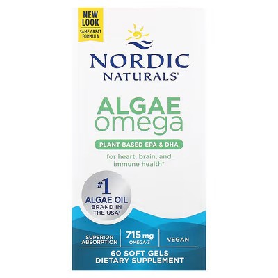 Algae Omega - 715mg Omega 3 - 60 softgels