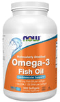 Omega-3 Fish Oil, Molecularly Distilled - 500 softgels