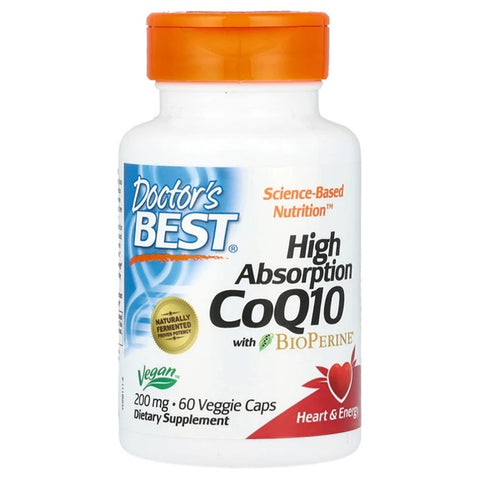 High Absorption CoQ10 with BioPerine - 200mg - 60 vcaps