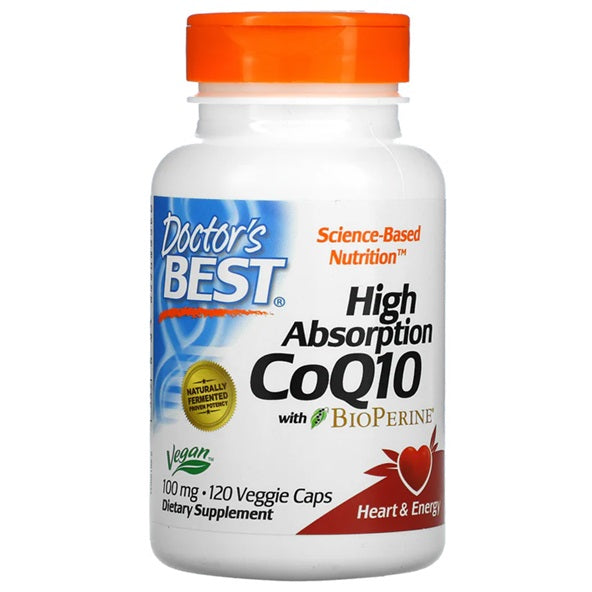 High Absorption CoQ10 with BioPerine - 100mg - 120 vcaps