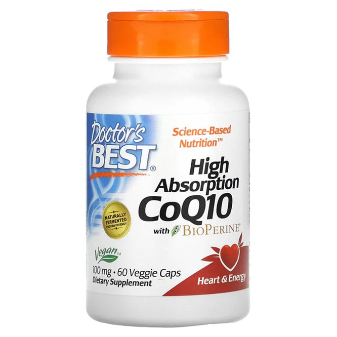 High Absorption CoQ10 with BioPerine - 100mg - 60 vcaps