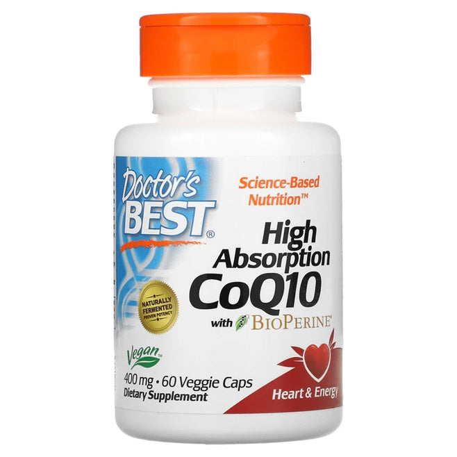 High Absorption CoQ10 with BioPerine - 400mg - 60 vcaps