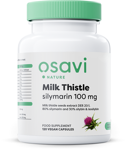 Milk Thistle - Silymarin 100mg - 120 vegan caps