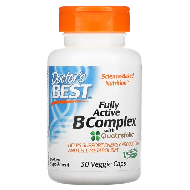 Fully Active B-Complex with Quatrefolic - 30 vcaps
