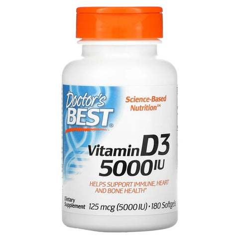 Vitamin D3 - 5000 IU - 180 softgels