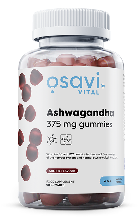 Ashwagandha 375mg Gummies - Cherry - 90 gummies