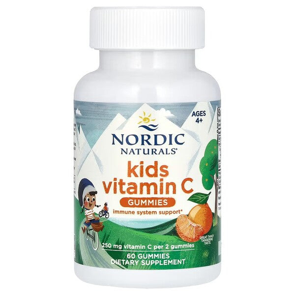 Kids Vitamin C Gummies - Tangy Tangerine - 60 gummies