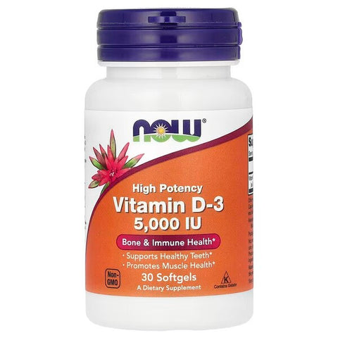 Vitamin D-3 - 5000 IU - 30 softgels