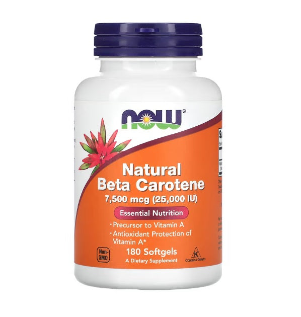 Beta Carotene Natural - 25 000 IU - 180 softgels