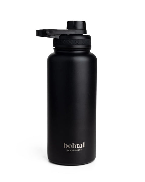 Bohtal Insulated Sports Bottle - Black - 960 ml.