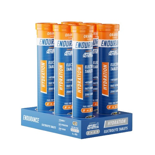Endurance Hydration Electrolyte Effervescent Tablets - Orange - 6 x 20 tabs