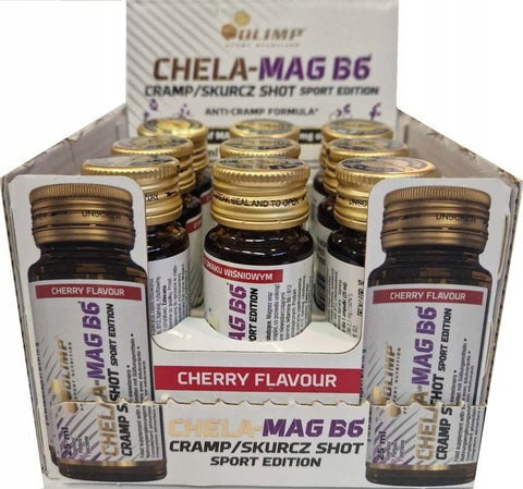 Chela-Mag B6 Cramp Shot - Cherry - 9 x 25 ml.
