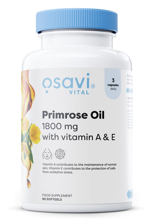 Primrose Oil with Vitamin A & E - 1800mg - 90 softgels