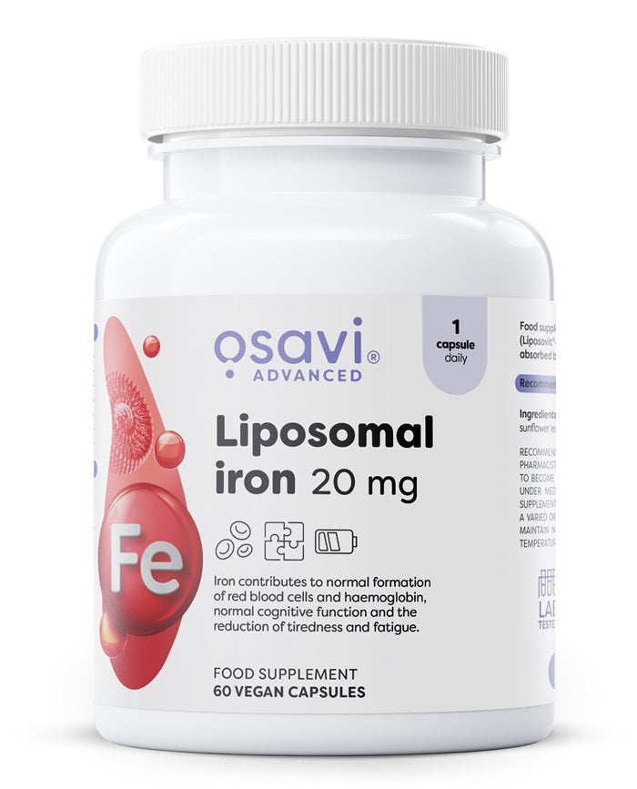 Liposomal Iron - 20mg - 60 vegan caps