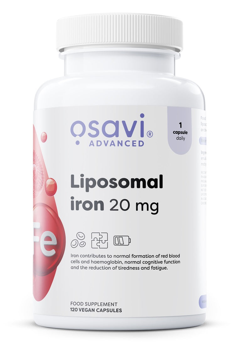 Liposomal Iron - 20mg - 120 vegan caps
