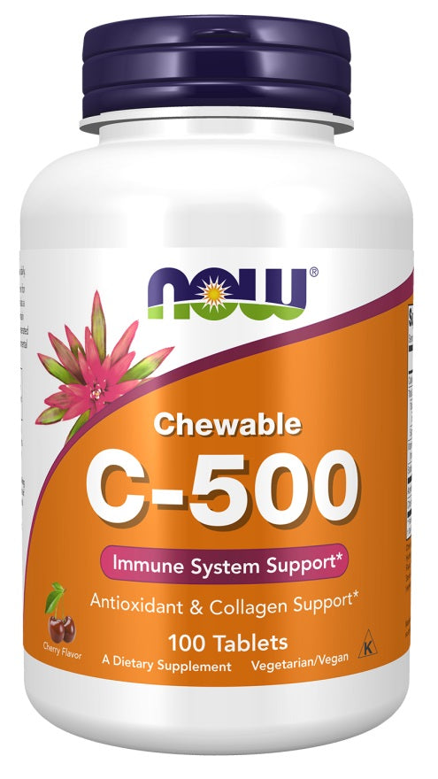 Vitamin C-500 Chewable - Cherry - 100 tabs