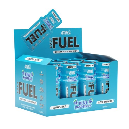 Bodyfuel Energy Shots - Blue Raspberry - 12 x 60 ml.