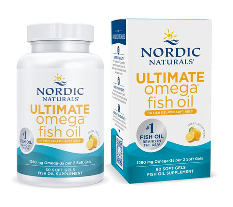 Ultimate Omega in Fish Gelatin - 1280mg Lemon - 60 softgels