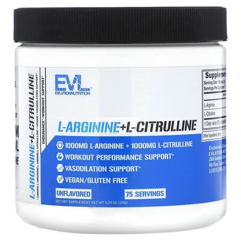 L-Arginine + L-Citrulline - Powder - 150g