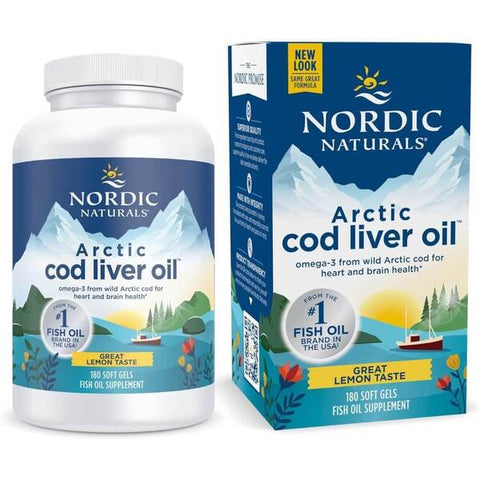 Arctic Cod Liver Oil - 750mg Lemon - 180 softgels