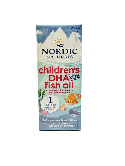 Childrens DHA Xtra Fish Oil - 880mg Berry Punch - 60 ml.