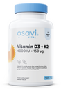 Vitamin D3 + K2, 4000IU + 150mcg - 120 softgels