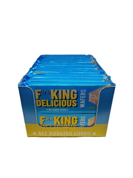 Fitking Delicious Wafers - Cream - 32 x 80g
