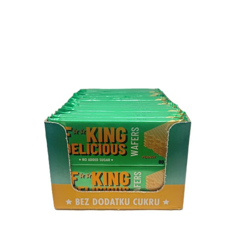 Fitking Delicious Wafers - Peanut - 32 x 80g