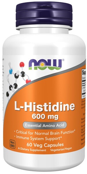 L-Histidine - 600mg - 60 vcaps