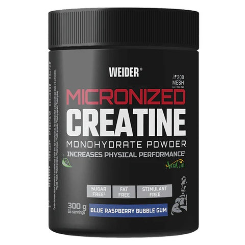 Micronized Creatine - Blue Raspberry Bubble Gum - 300g