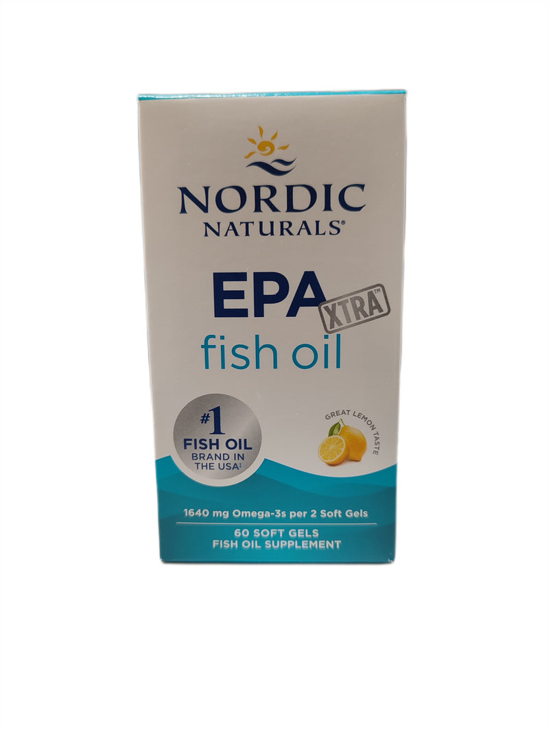 EPA Xtra Fish Oil - 1640mg Lemon - 60 softgels