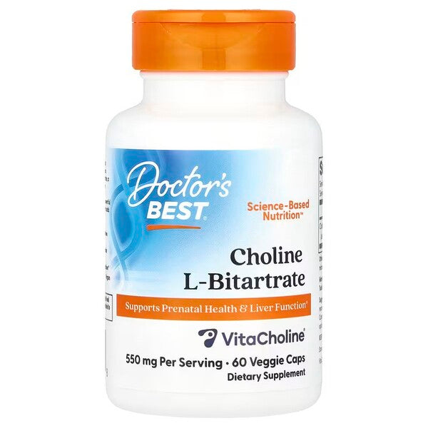 Choline L-Bitartrate - 550mg - 60 vcaps