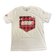 Red Plaid Shield T-Shirt - Small